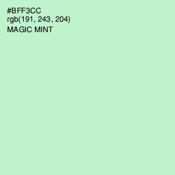 #BFF3CC - Magic Mint Color Image